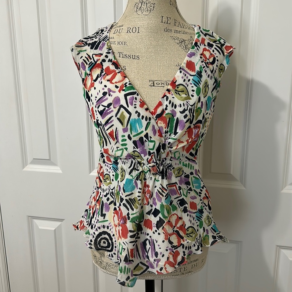 Work to Weekend crazy fun top. Women’s Size 8